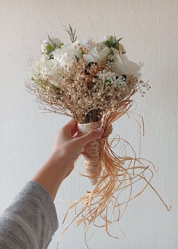 Beyaz Bohem Gelin Çiçeği - Görsel 4