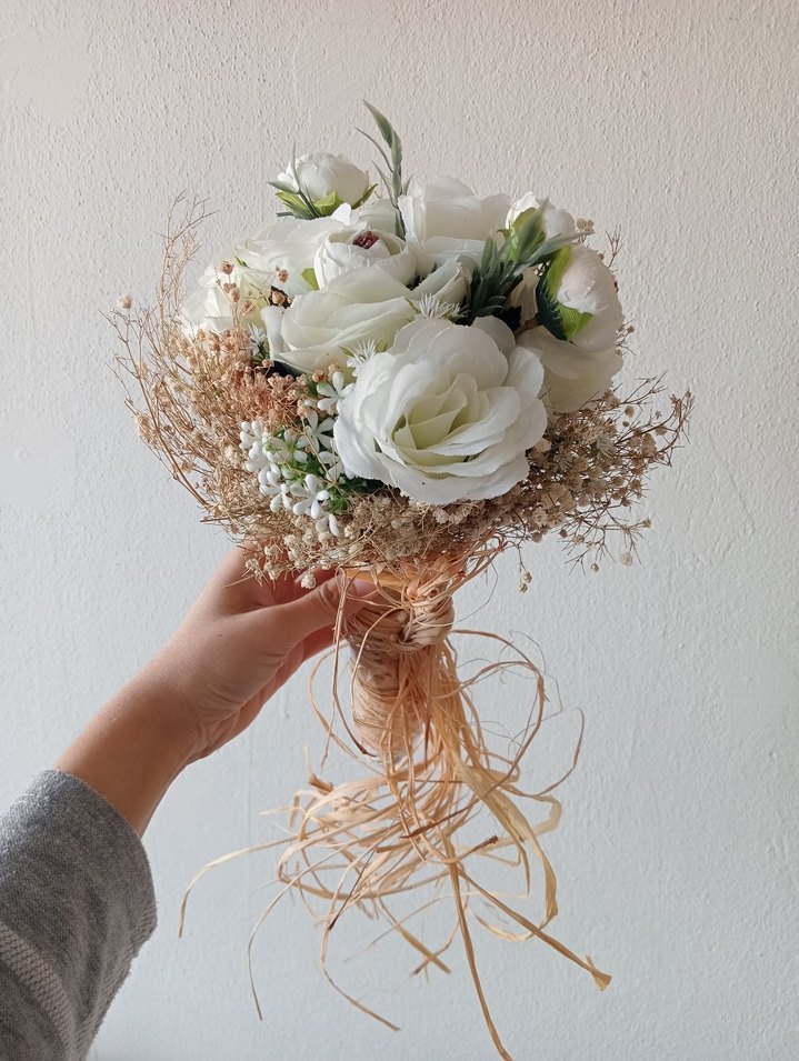 Beyaz Bohem Gelin Çiçeği - Görsel 3