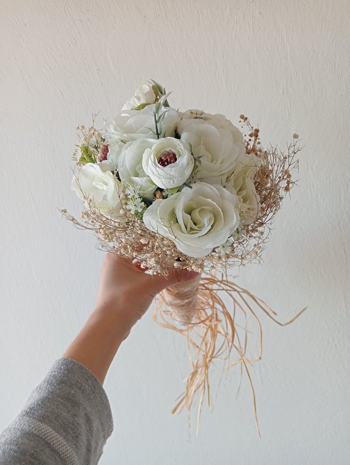 Beyaz Bohem Gelin Çiçeği - Görsel 2