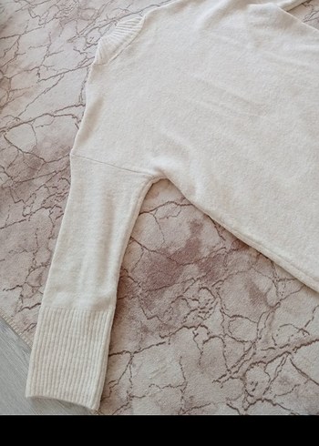 Beyaz Triko Elbise - Görsel 11