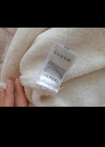 Beyaz Triko Elbise - Görsel 15