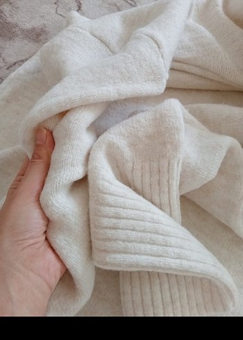 Beyaz Triko Elbise - Görsel 17