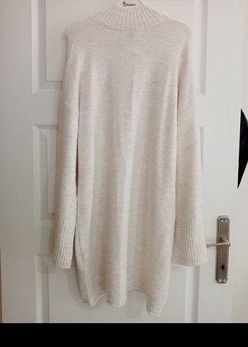 Beyaz Triko Elbise - Görsel 3