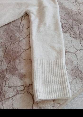 Beyaz Triko Elbise - Görsel 14