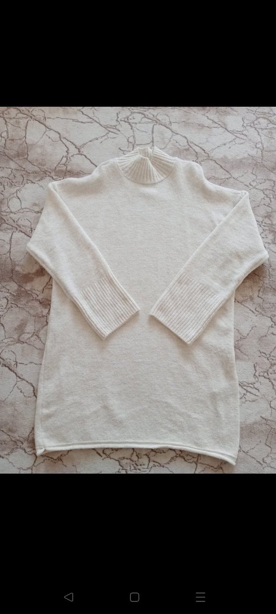 Beyaz Triko Elbise - Görsel 2