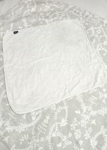 Kapüşonlu Beyaz Bebek Banyo Havlusu - Görsel 11