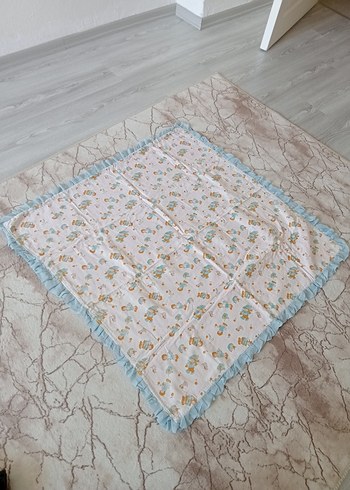 Nakışlı Çok Renkli Pastel Bebek Battaniyesi - Görsel 2