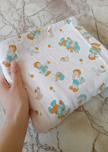 Nakışlı Çok Renkli Pastel Bebek Battaniyesi - Görsel 11