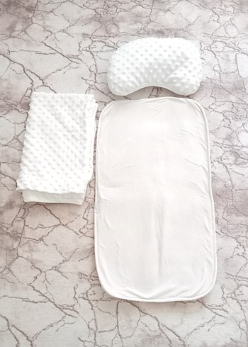 Nohut Desenli Bebek Battaniyesi, Yastık ve Minder Seti - Görsel 11