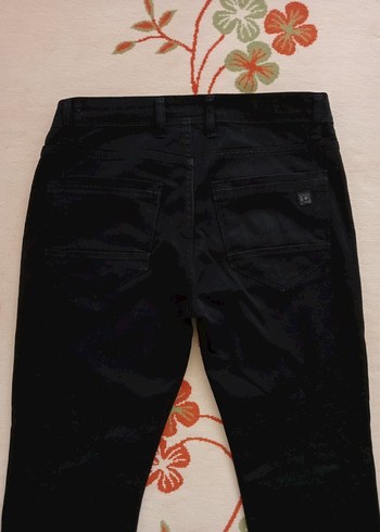 Erkek Siyah Kot Pantolon - Görsel 6