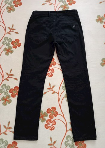 Erkek Siyah Kot Pantolon - Görsel 5