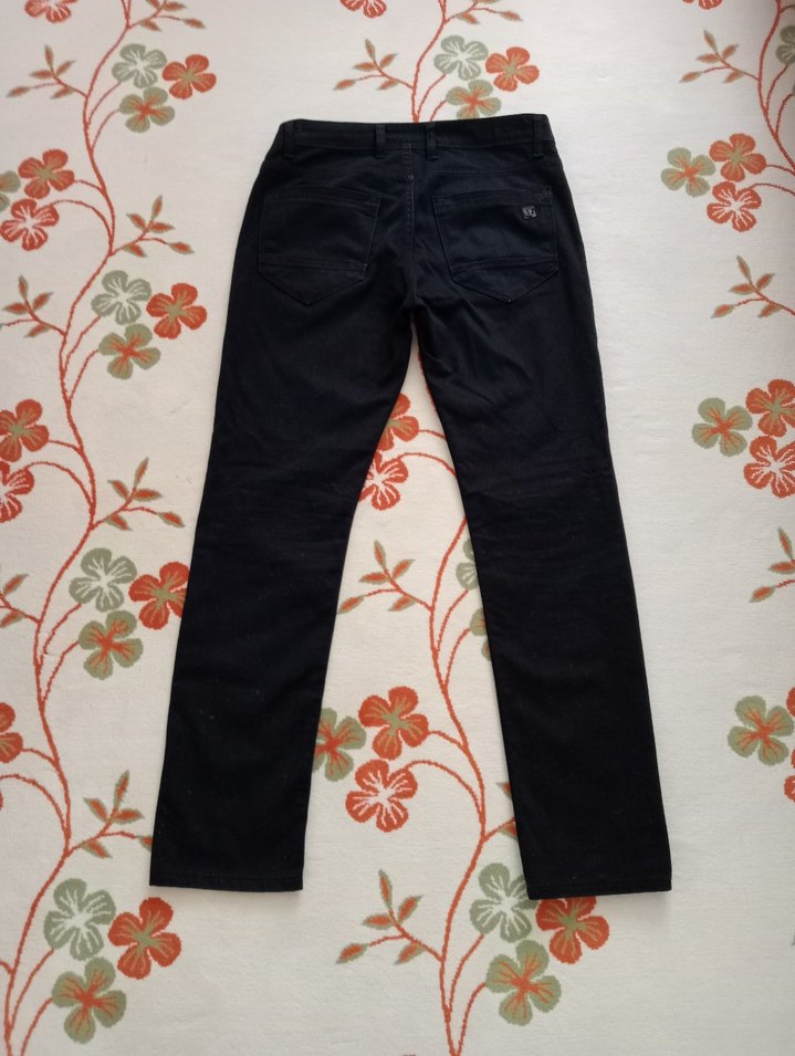 Erkek Siyah Kot Pantolon - Görsel 4