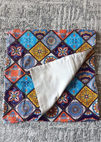 Renkli Bohem Etnik Tarzı Soyut Desenli Kırlent - Görsel 3