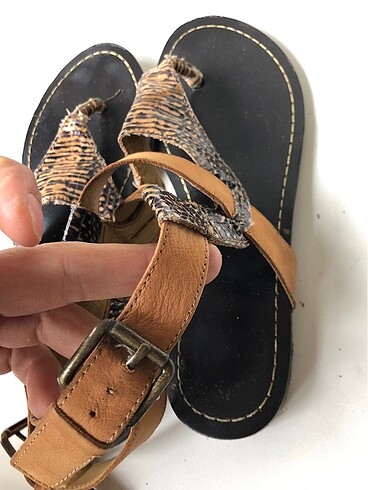 Nine West NİNE WEST DERİ SANDALET LEOPAR