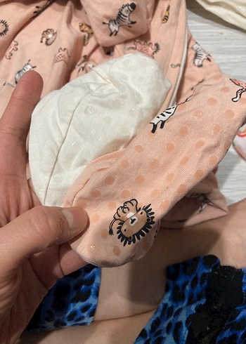 Baskılı Bebek Uyku Seti, Bej ve Pastel Tonlar - Görsel 5