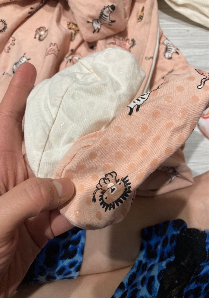 Baskılı Bebek Uyku Seti, Bej ve Pastel Tonlar - Görsel 5