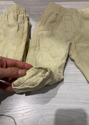 Düğmeli Bej Erkek Çocuk Keten Pantolon - Görsel 4