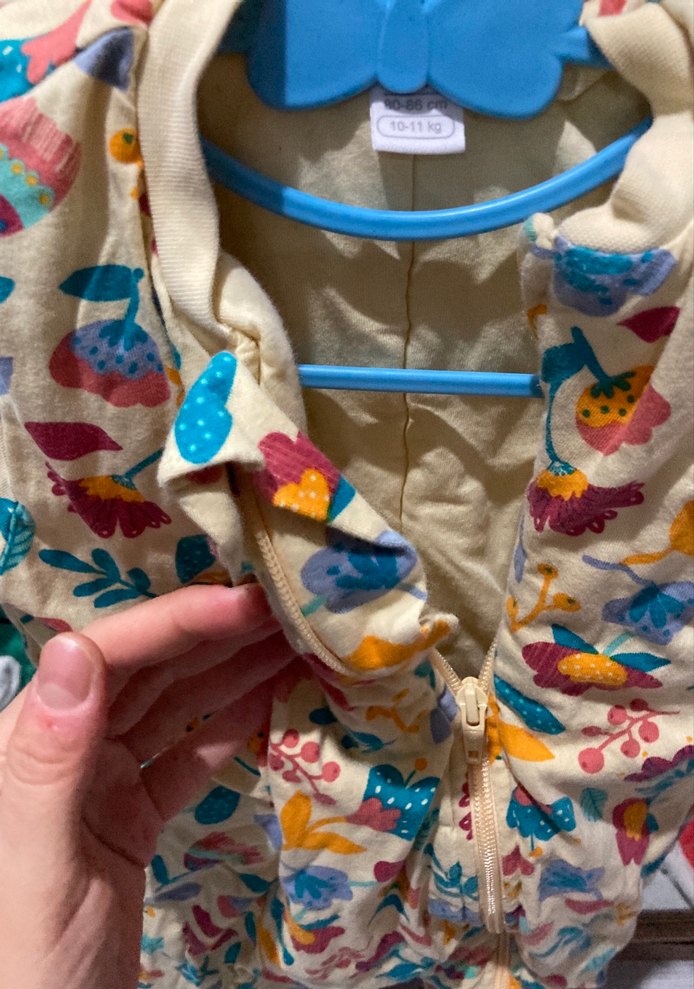 Renkli Bağlama Desenli Bebek Tulumu - Görsel 2