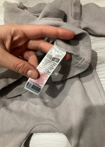 Gri Bebek Takımı Uzun Kollu Crew Neck - Görsel 4