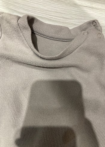 Gri Bebek Takımı Uzun Kollu Crew Neck - Görsel 2