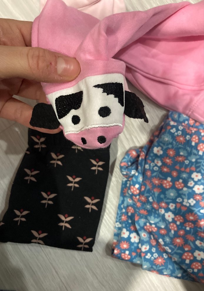 Kız Çocuk Elastik Bel Koyu Pembe Tayt - Görsel 3