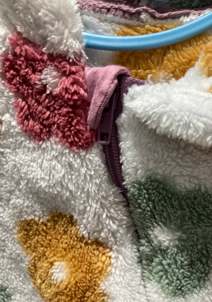 Çiçek Desenli Kapüşonlu Çocuk Tulum - Görsel 4