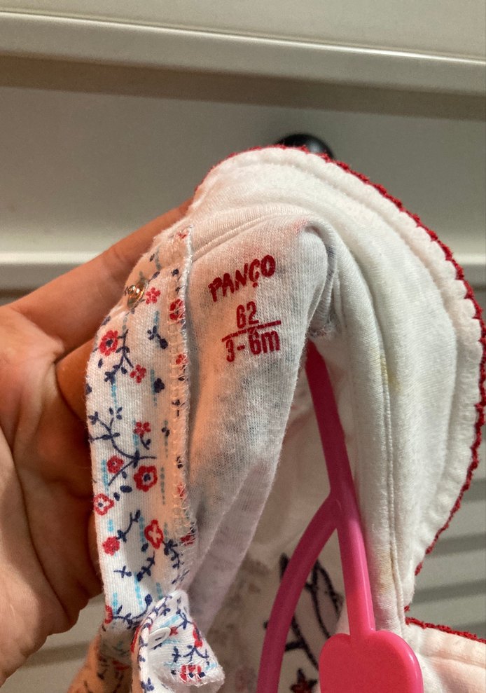 Beyaz Çiçekli Fırfırlı Bebek Tulum - Görsel 3