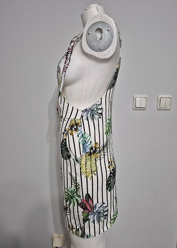 Çizgili ve Renkli Desenli salopet - Görsel 2