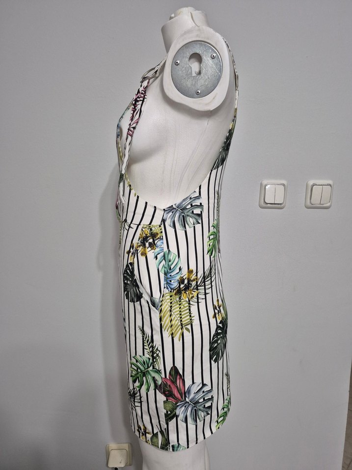 Çizgili ve Renkli Desenli salopet - Görsel 2