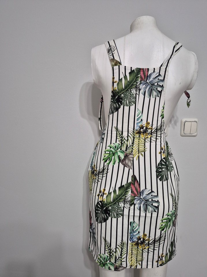 Çizgili ve Renkli Desenli salopet - Görsel 3