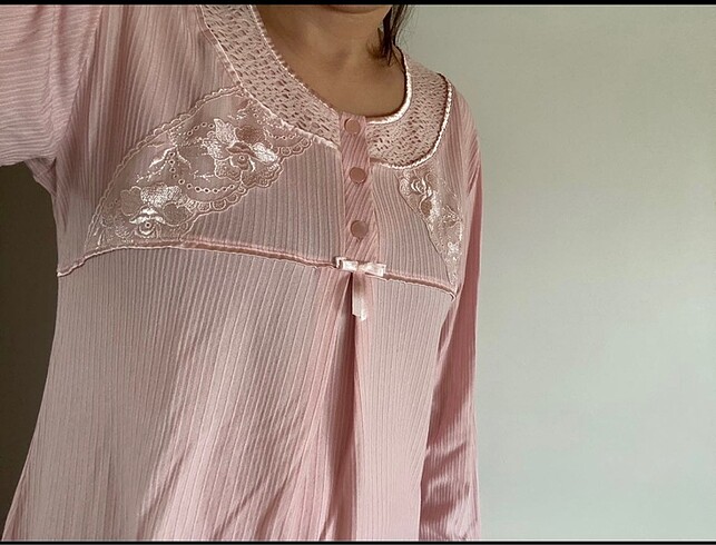 m Beden pembe Renk Lohusa pijama takımı