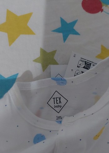 Düğmeli Kısa Kollu Bebek Tulum - Görsel 2