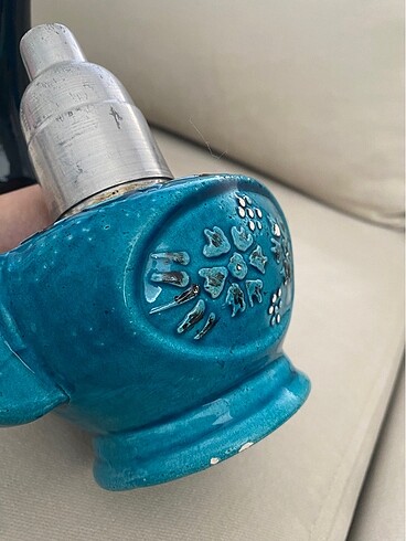  Beden mavi Renk Antika Gaz Lambası