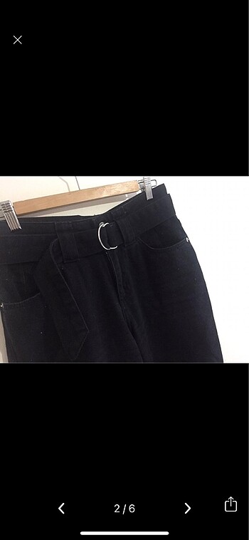 Zara Siyah Kot pantolon