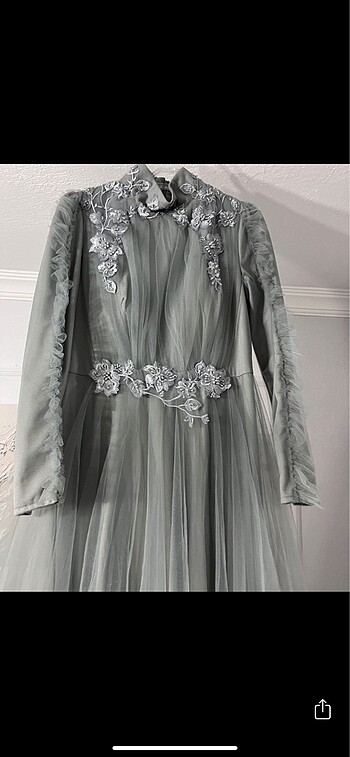 Abiye tesettür elbise - Görsel 6