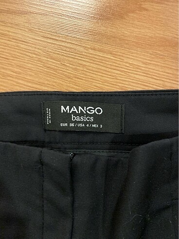 36 Beden siyah Renk Mango Basic Siyah Klasik Pantolon