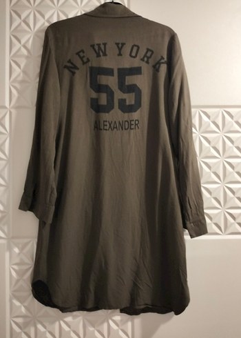 Uzun L beden Fermuarlı Kadın Ceket L,XL uyumlu - Görsel 6