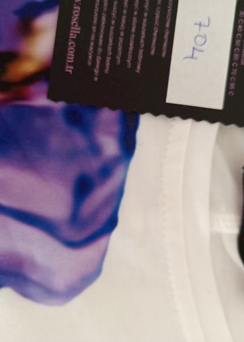 Renkli Desenli Kısa Kollu Kadın Bluz - Görsel 8