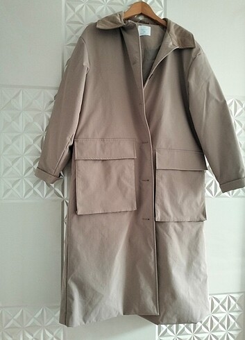 primark İngiltere den sıfır uzun ceket xs ama kalıp oversize 40 - Görsel 5