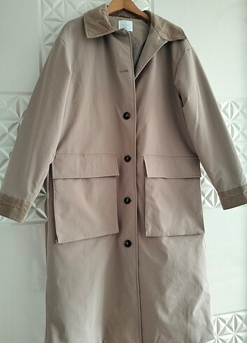 primark İngiltere den sıfır uzun ceket xs ama kalıp oversize 40 - Görsel 9