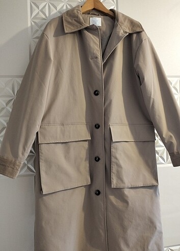primark İngiltere den sıfır uzun ceket xs ama kalıp oversize 40 - Görsel 12