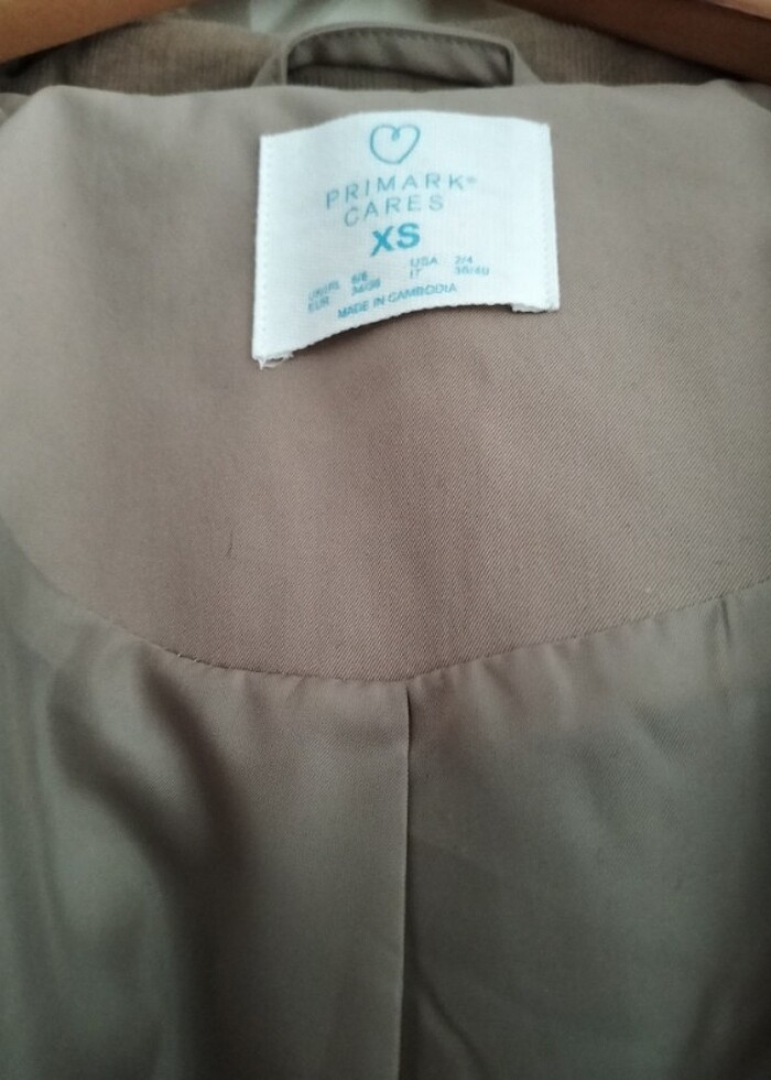 primark İngiltere den sıfır uzun ceket xs ama kalıp oversize 40 - Görsel 3