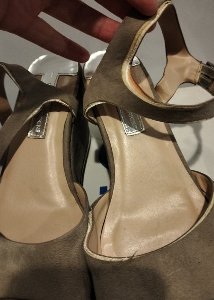 Dorothy perkins dolgu topuk sandalet 37 numara orjinal kullanima - Görsel 4