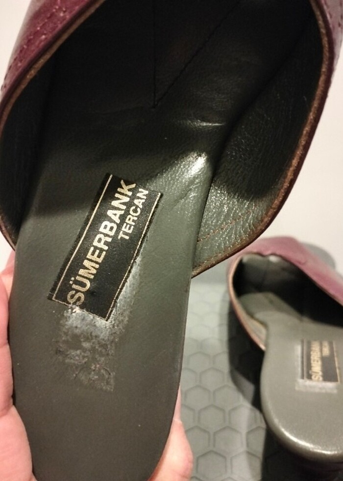 vintage sümerbank tercan terlik 40 numara hiç bir deformesi yokt - Görsel 2