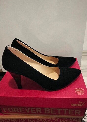 suet stiletto 37 numara sıfır butik ürünü 
