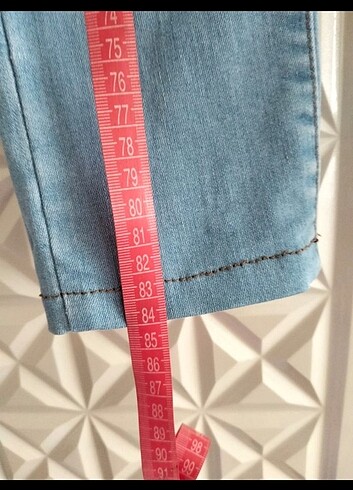 Addax 38 beden açık mavi Jean sorunsuz boy ölçüsü resimde - Görsel 5