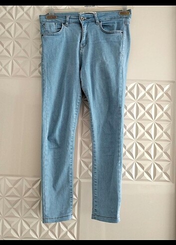Addax 38 beden açık mavi Jean sorunsuz boy ölçüsü resimde - Görsel 6