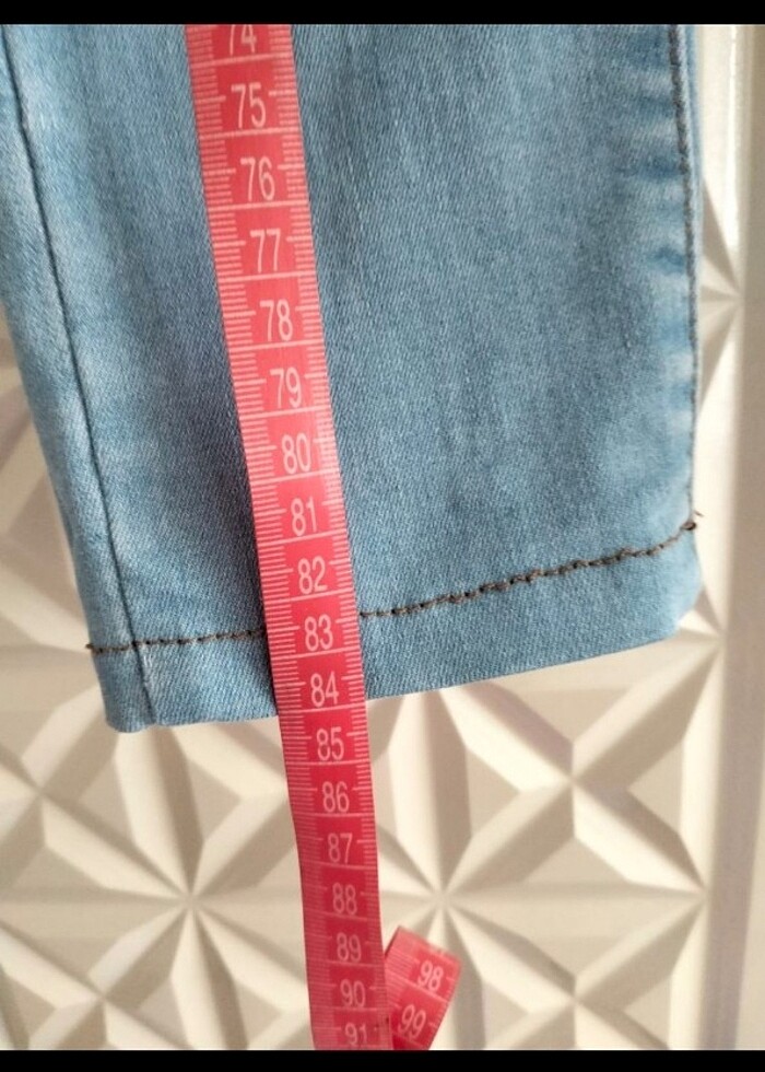 Addax 38 beden açık mavi Jean sorunsuz boy ölçüsü resimde - Görsel 5