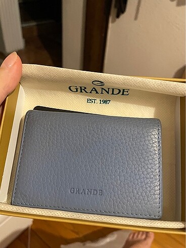 Diğer Grande hakiki deri cüzdan kartlık