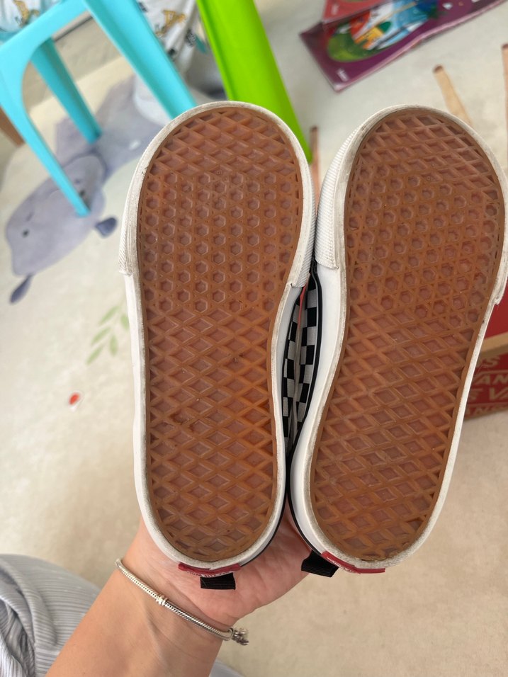 Erkek Çocuk Siyah Kareli Vans Spor Ayakkabı - Görsel 2